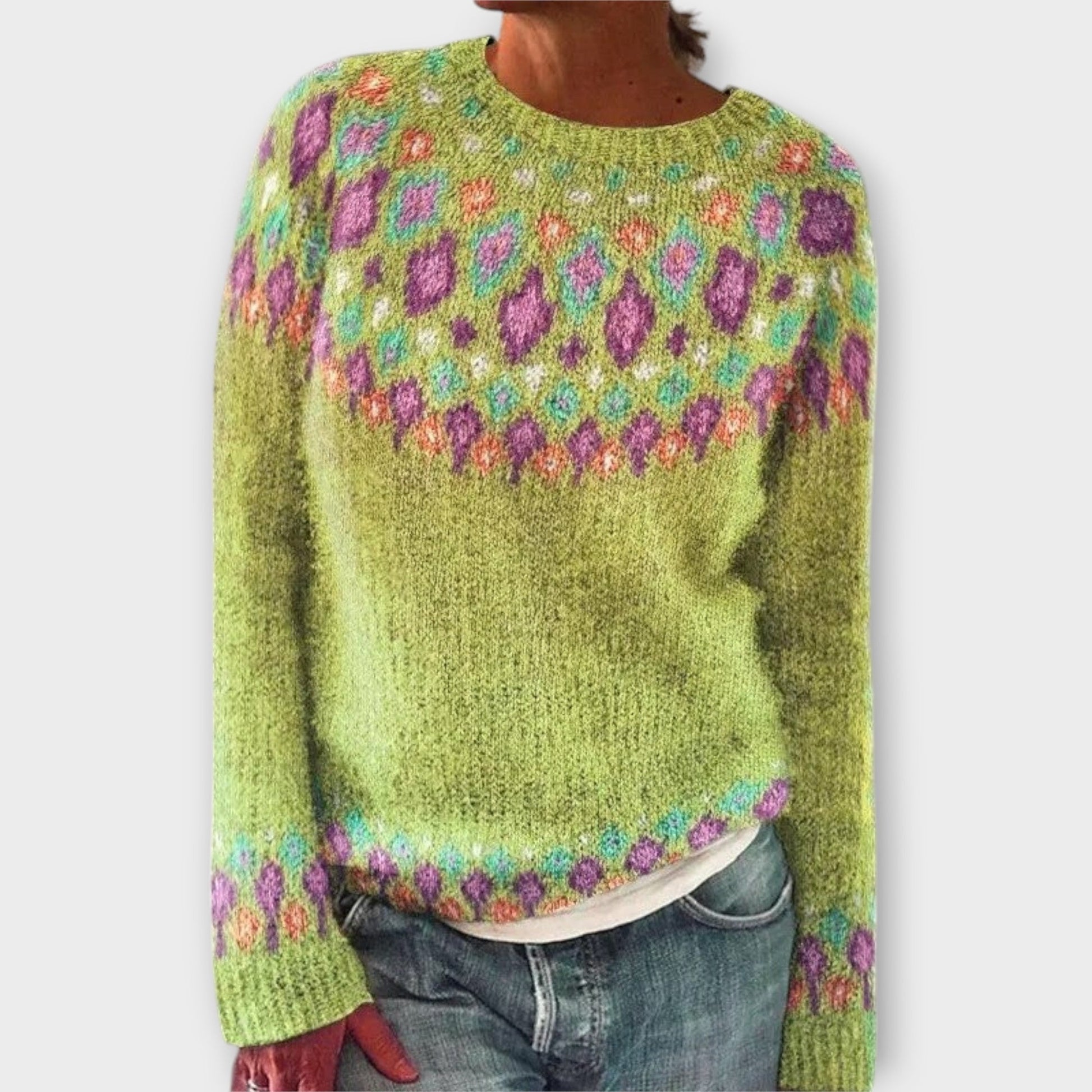 Kuscheliger Damenpullover Langarm-4