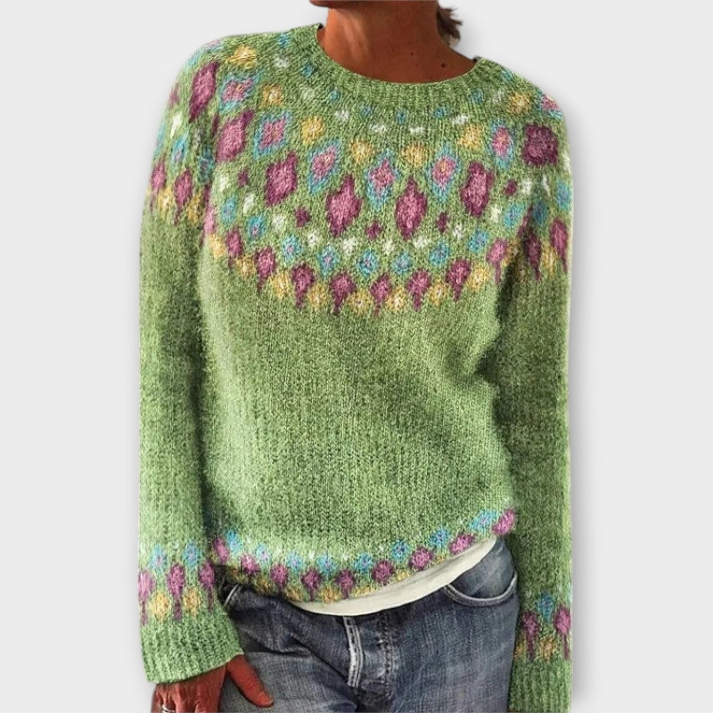 Kuscheliger Damenpullover Langarm-2