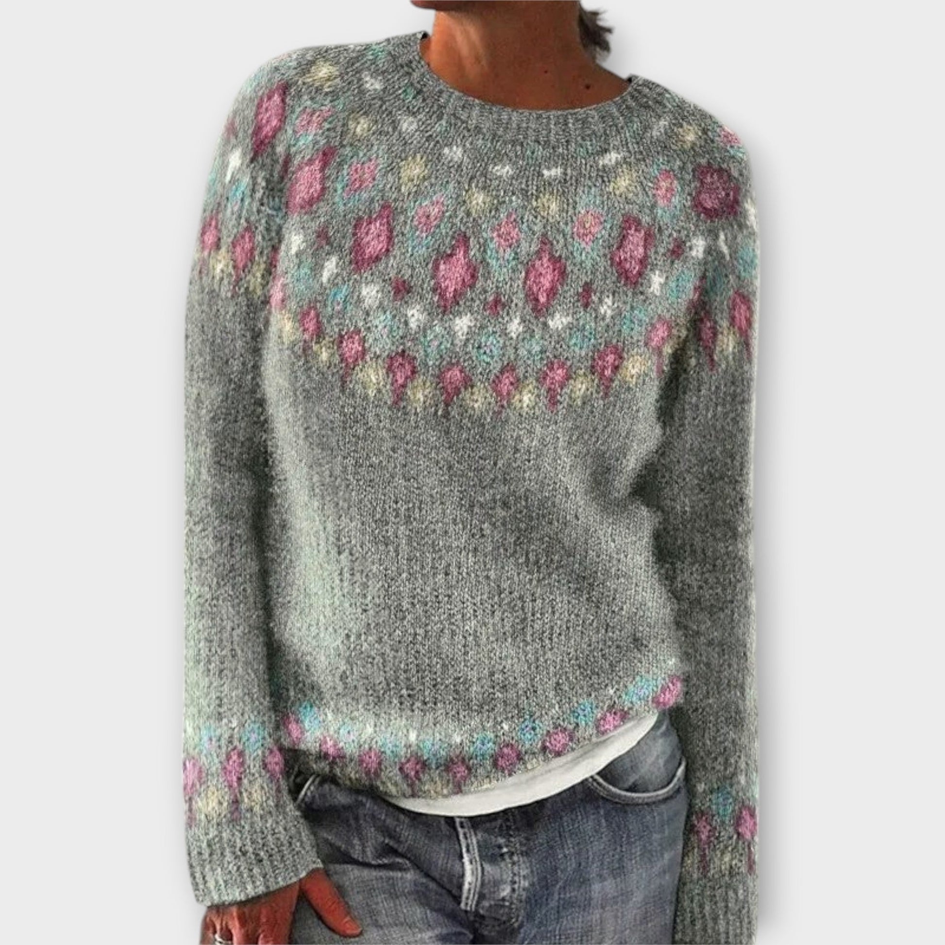 Kuscheliger Damenpullover Langarm-3