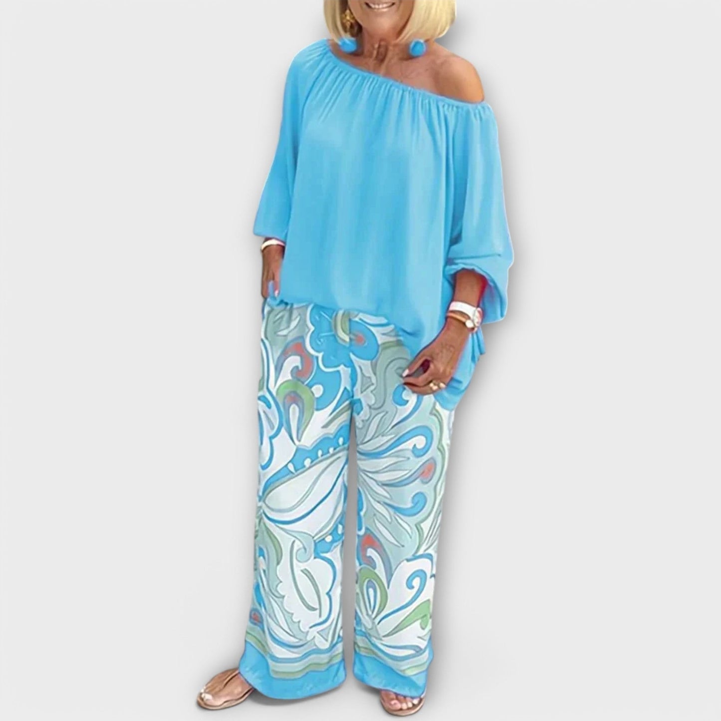Variant image for Elegantes Damen Twin Set für Sommer-14