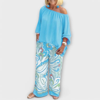 Variant image for Elegantes Damen Twin Set für Sommer-14