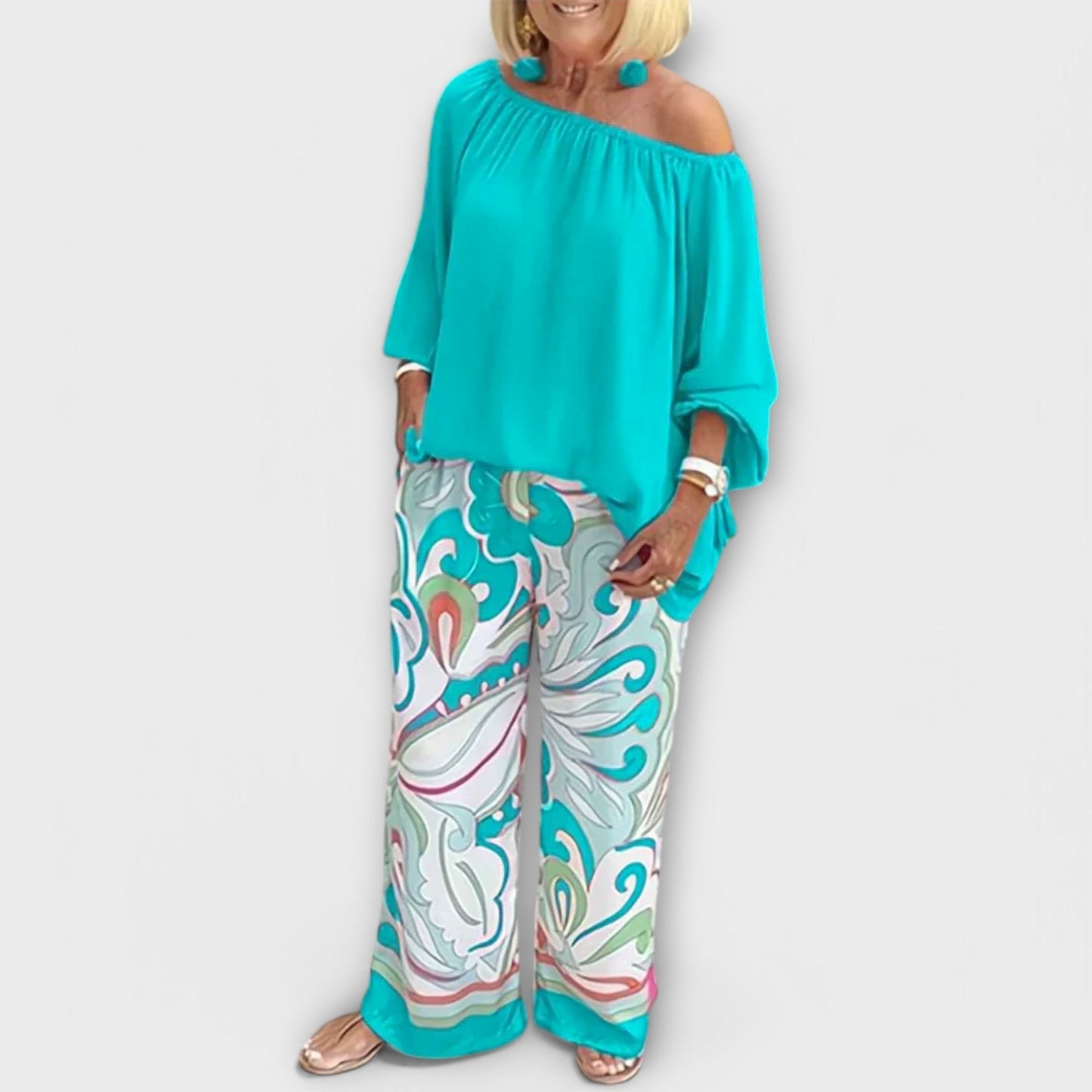 Variant image for Elegantes Damen Twin Set für Sommer-2