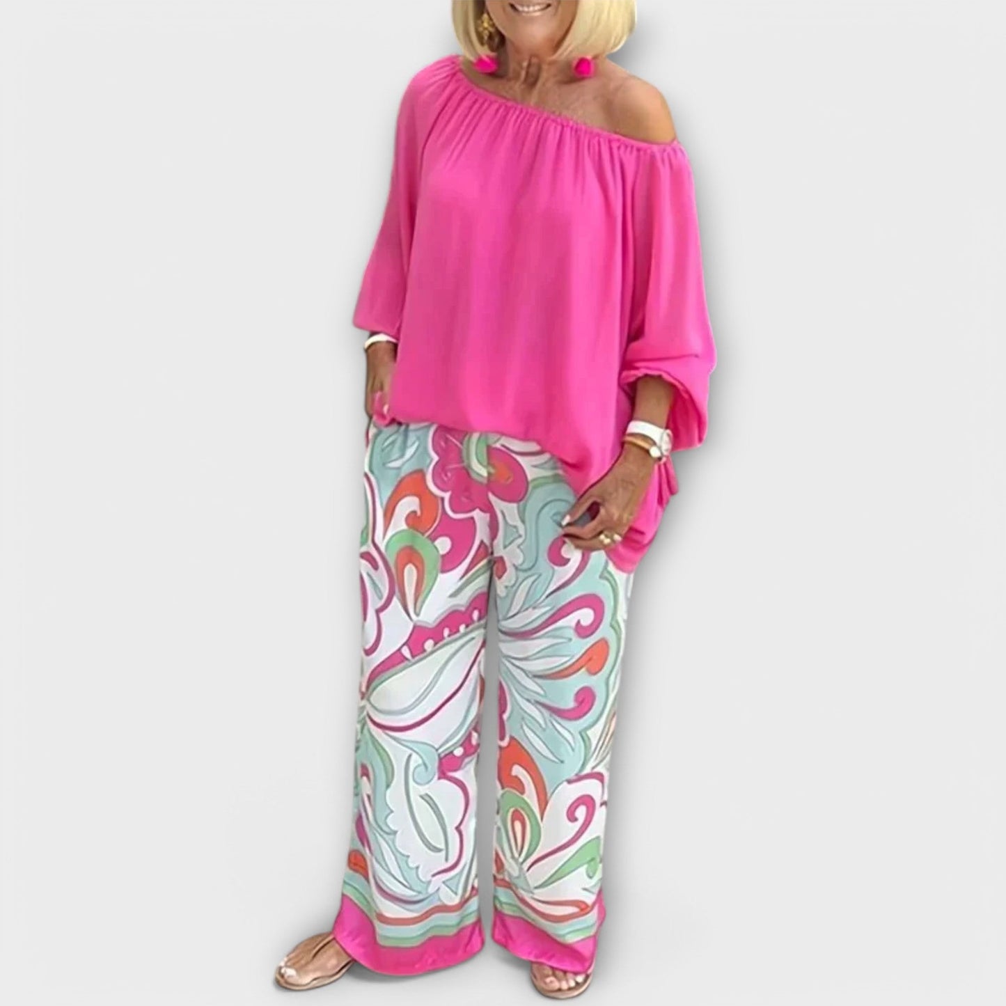 Variant image for Elegantes Damen Twin Set für Sommer-8