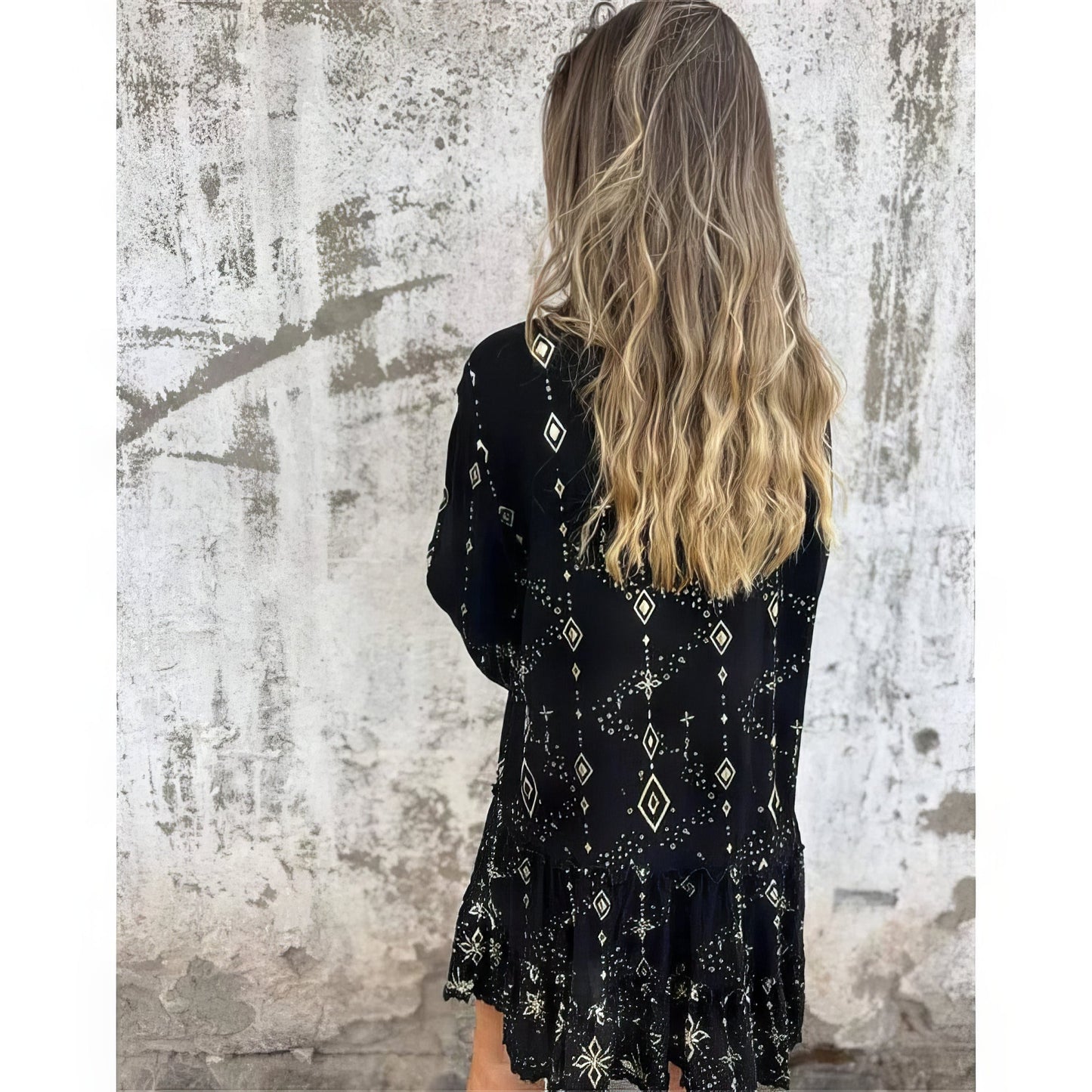 Mara - Trendy Langarm-Minikleid